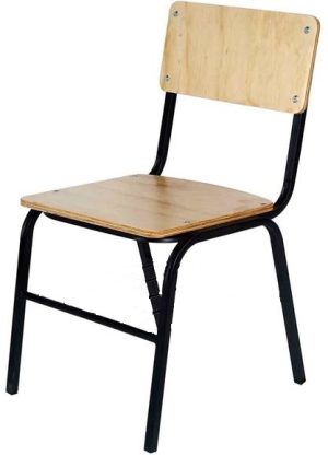 Silla escolar de madera